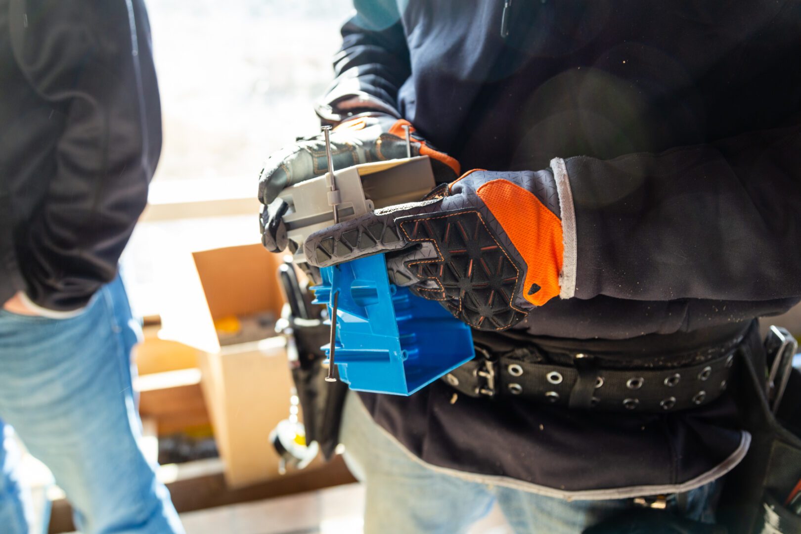 A person holding some tools in their hand